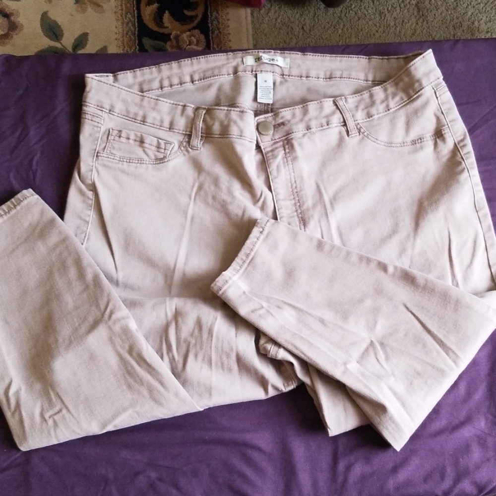 PLUS Size Mauve Skinny Jeans